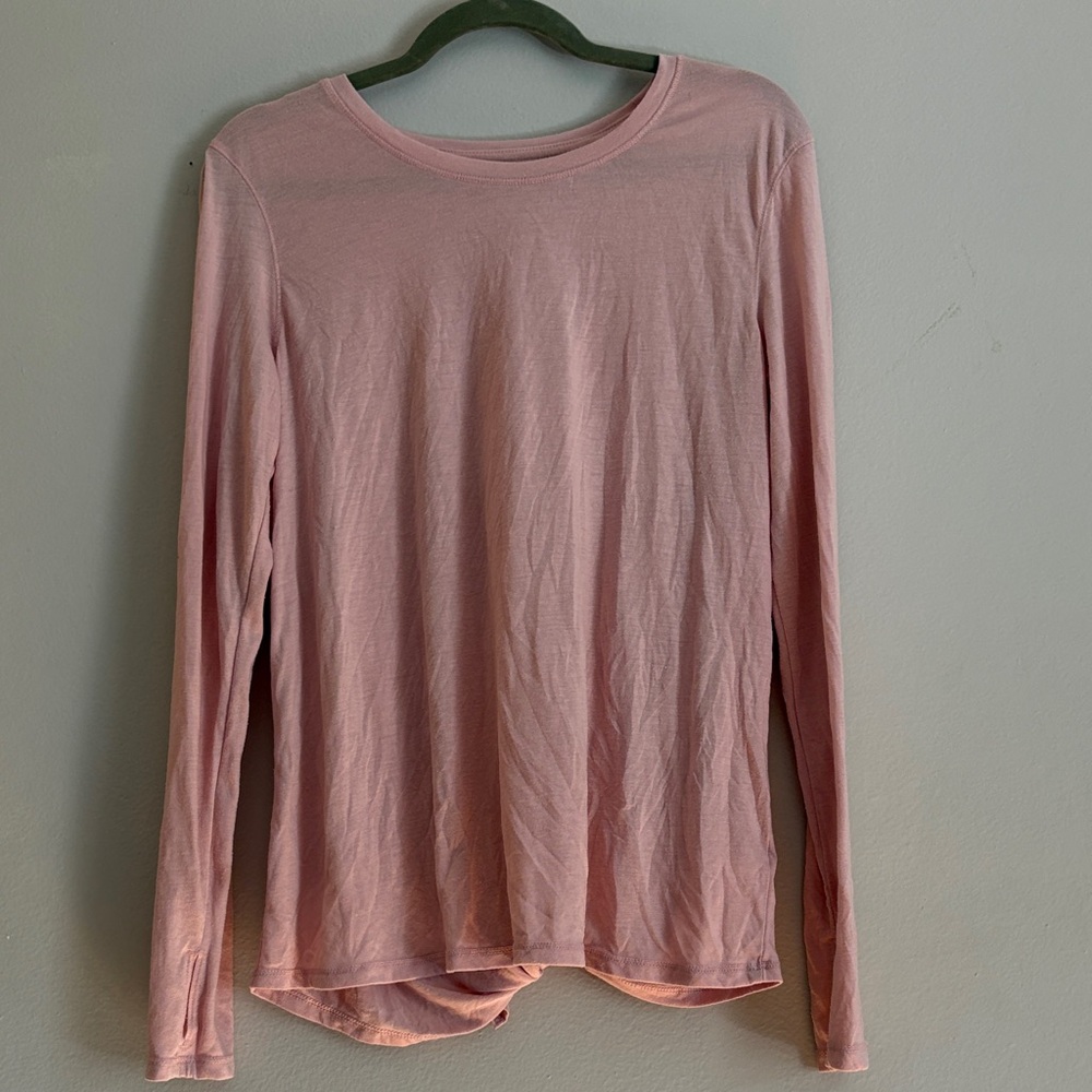 Old Navy Tie Back Long Sleeve Active Top